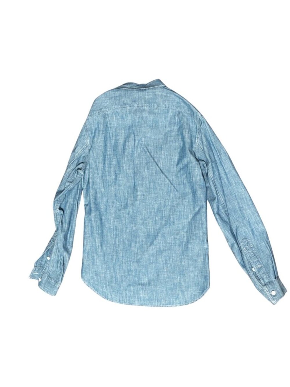 J. Crew Authentic Workwear Women's Blue Denim Chambray Long Sleeve - Picture 5 of 6